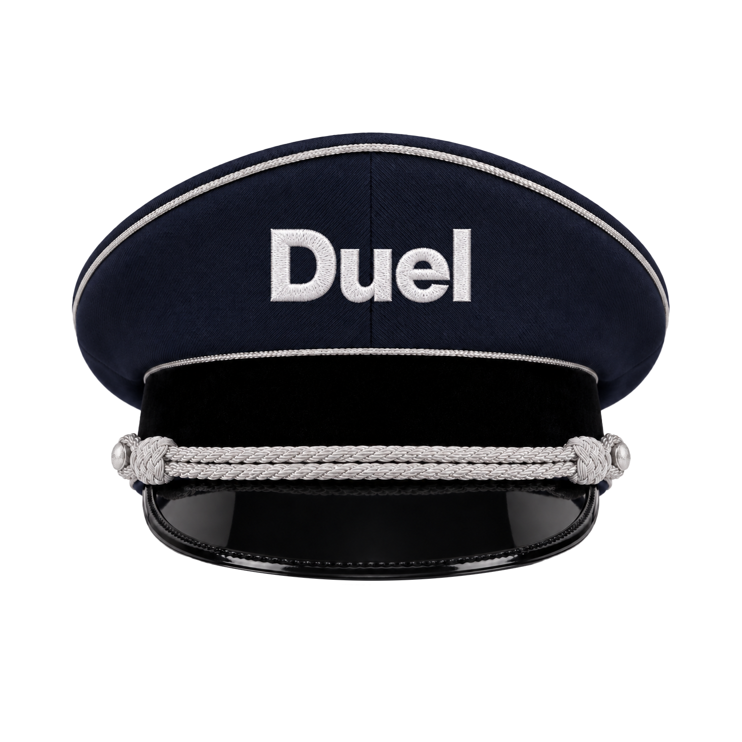 Navy Duel cap with DUELUSIONAL embroidered on the brim